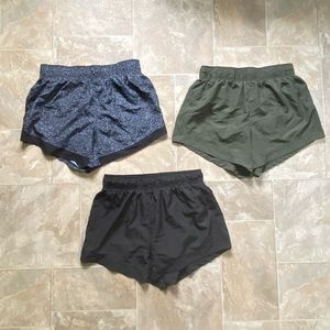 Bundle set of 3 running shorts